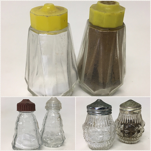 SALT & PEPPER SHAKER, Period Cafe Style - Assorted Pairs